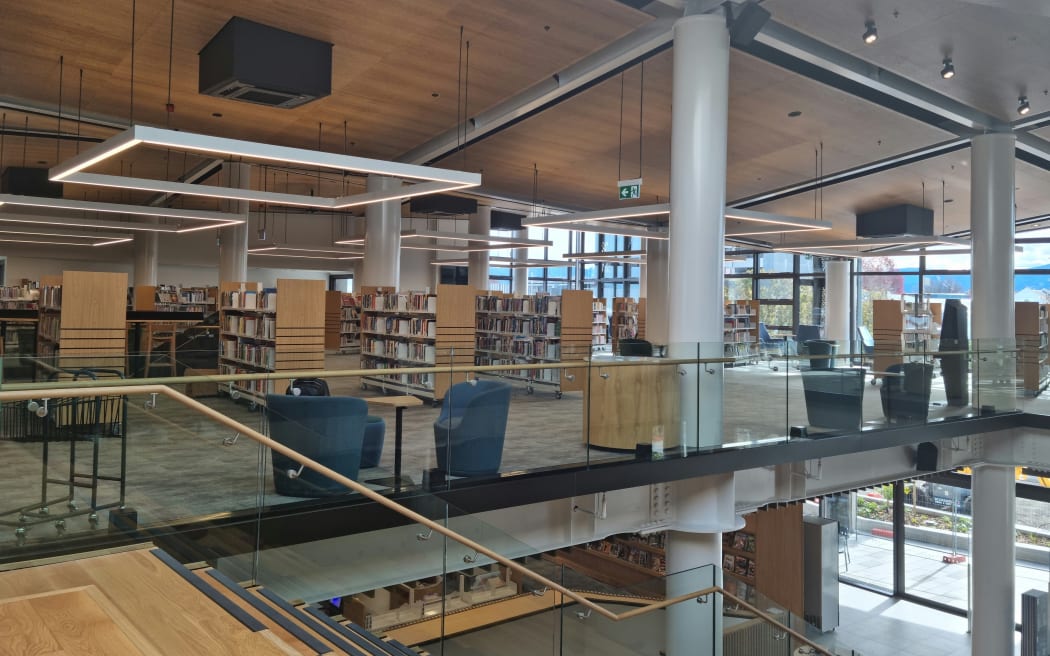 The two-storey library and art gallery cost $20 million.
