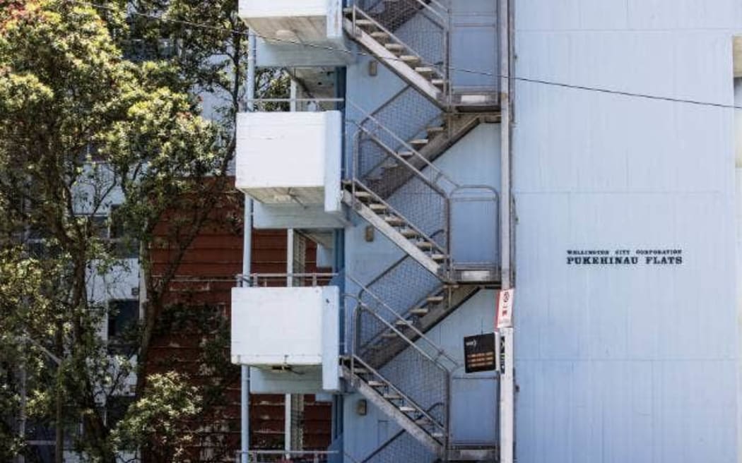 The lift at Pukehinau Flats in Wellington has been broken for the past week, forcing its residents to walk up a large number of steps to get to their apartments. The lift is not expected to be fixed until January.