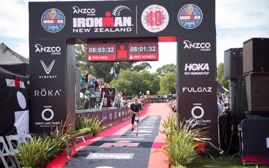 Niek Heldoorn took second place at the Taupō Ironman.