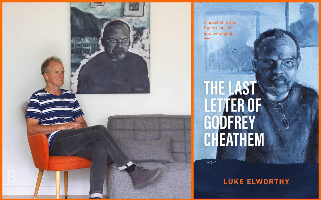 Author and book cover
