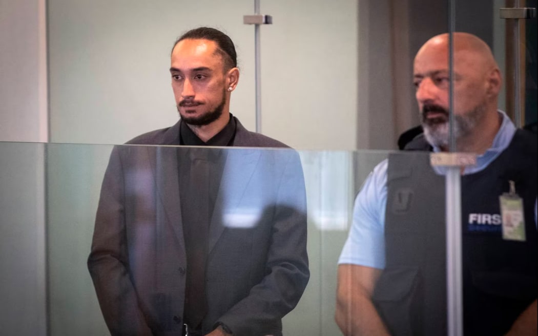 Tyson Brown appears in the High Court at Auckland at the start of his murder trial. Photo NZH / Jason Oxenham