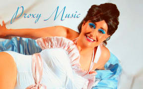 Cover image from Linda Thompson's album 'Proxy Music', referencing Roxy Music's first album.