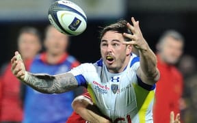 The former All Black Zac Guildford playing for French club Clermont.