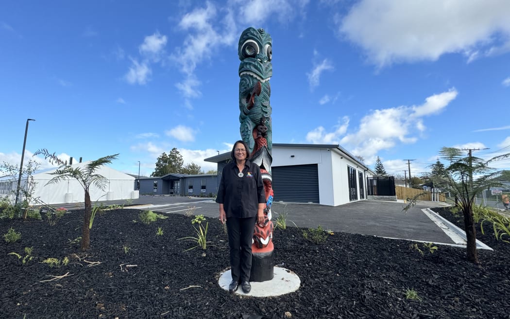 Lady Tureiti Moxon  at the new Taakiri Tuu Wellness and Diagnostic Centre in Hamilton.