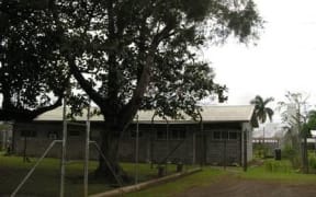 Reception area at Buimo Jail in Lae, PNG.