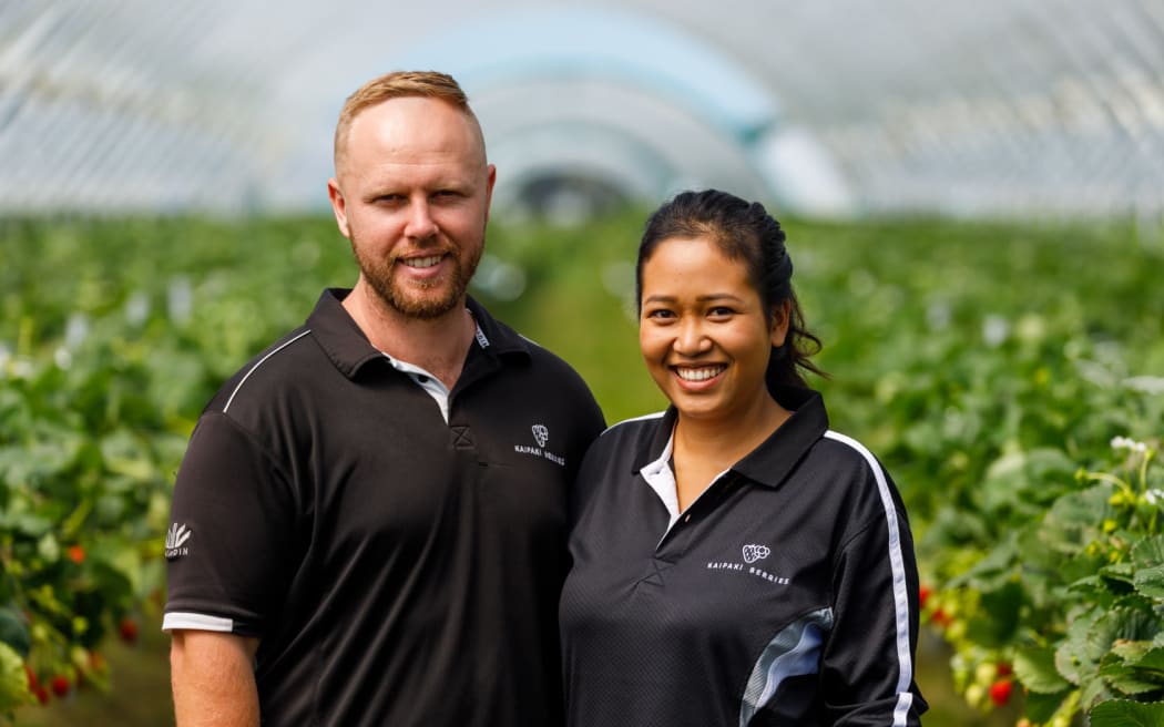 Jay Molloy and Linda Chim of Kaipaki berries