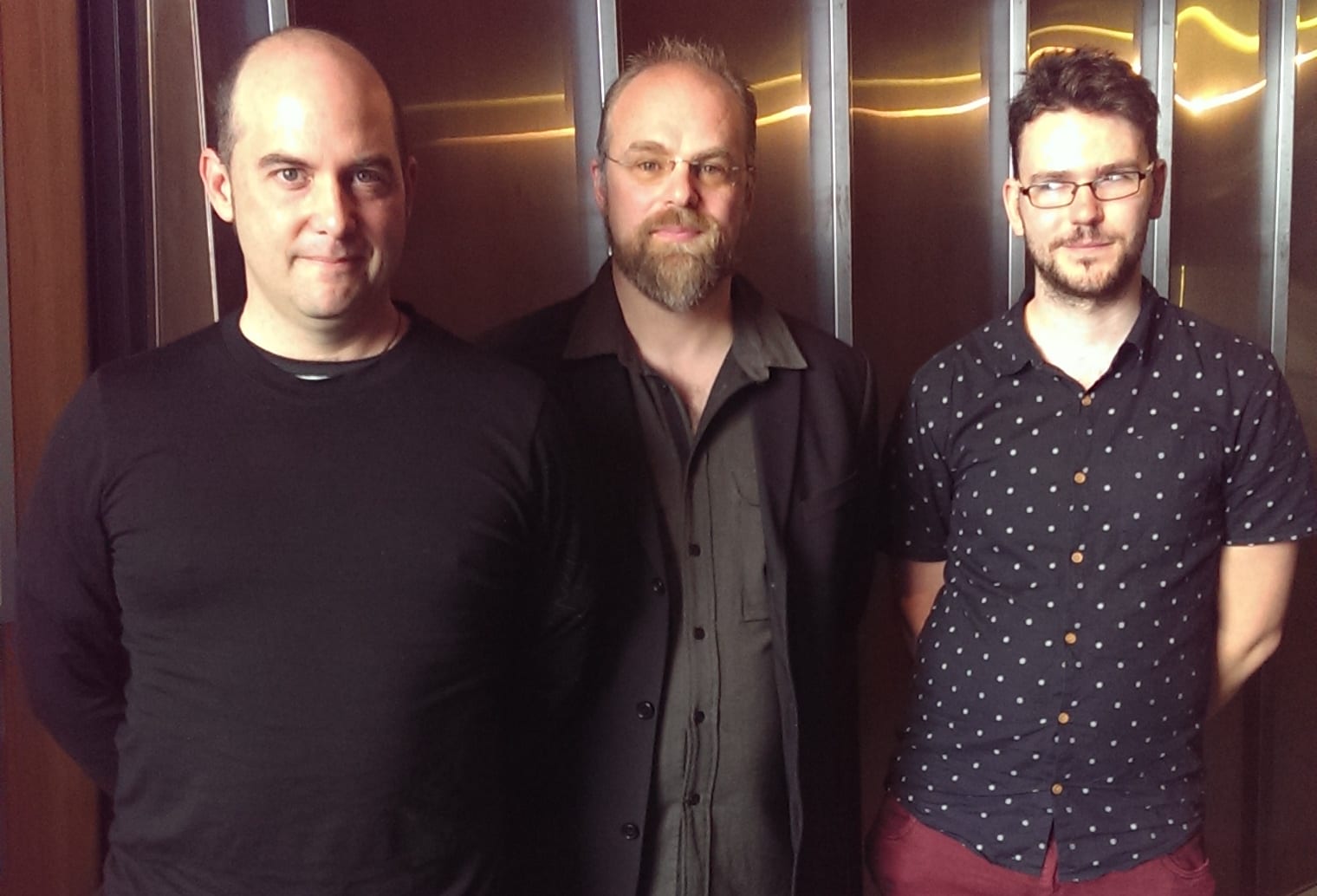Opponents of online voting, IT experts Dave Lane, Isaac Freeman and Keira Lesley (left to right) outside Christchurch City Council after submitting on proposal for council to take part in online voting trial