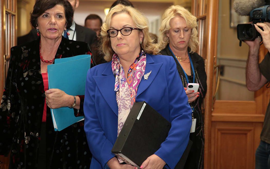 Judith Collins before question time in Parliament on Tuesday.