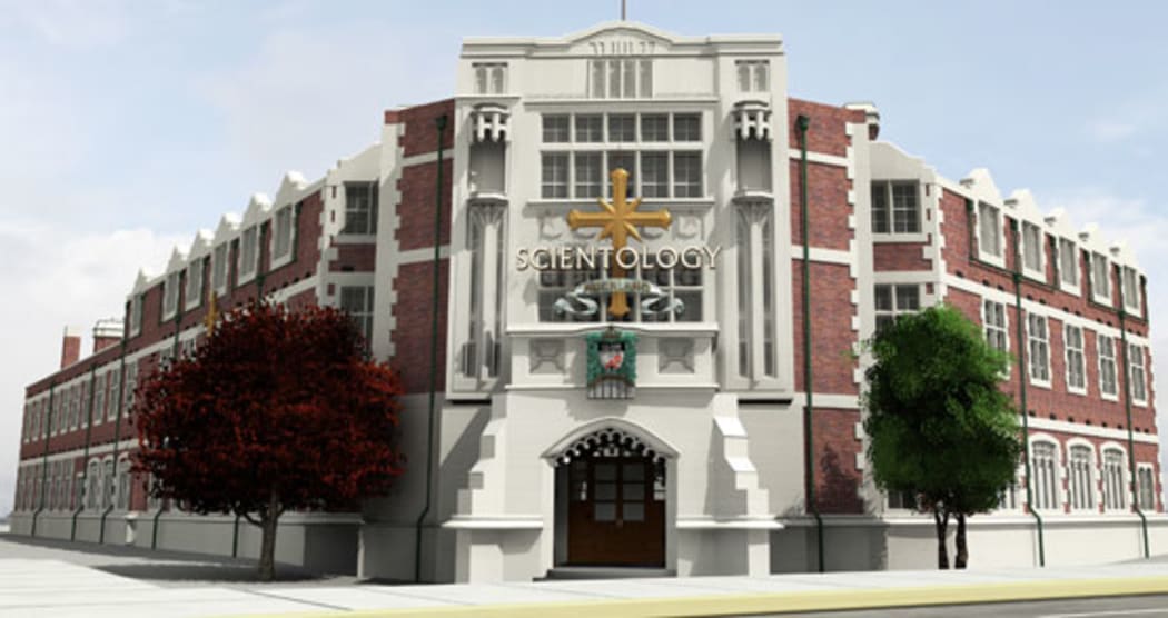 Rendering of the future Church of Scientology of Auckland. Renovations expected to be completed in August 2016.