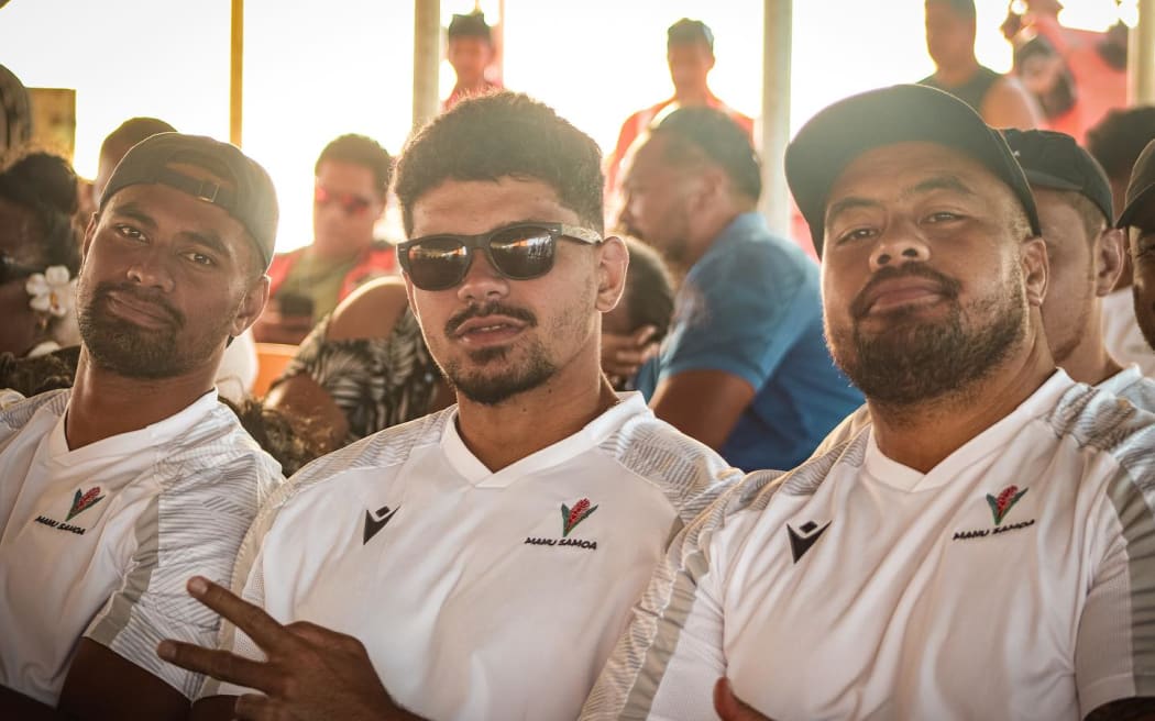 Manu Samoa players taking it easy in camp