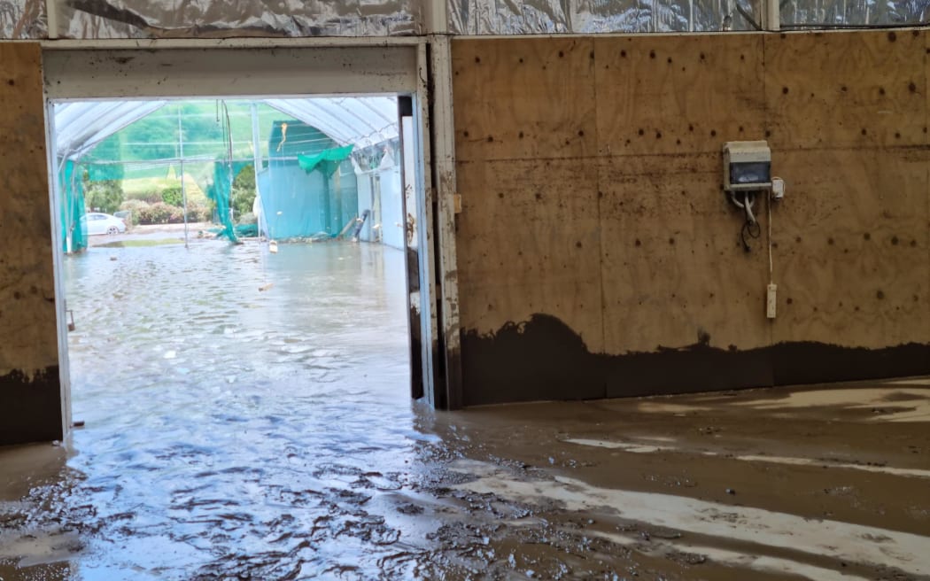 The clean-up from Cyclone Gabrielle continues at Plant Hawke's Bay on Saturday.