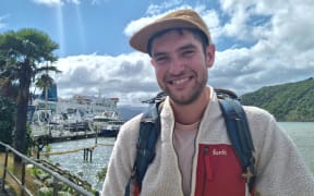 Netherlands tourist Manus Schlooz whose ferry booking was cancelled on Friday.