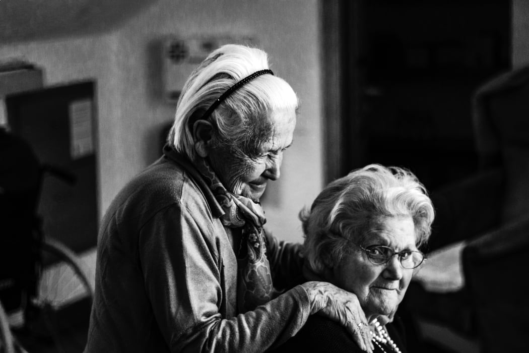 two elderly women