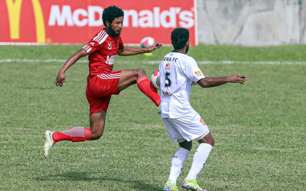 Hekari United's Ati Kepo. OFC Men's Champions League 2024, Herkari United v Rewa FC, Stade Paea, Tahiti, Friday 17 May 2024. Photo: Shane Wenzlick / www.phototek.nz