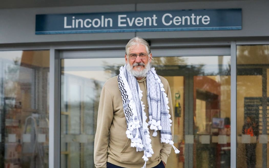Evacuated Selwyn Huts resident Keith Morrison