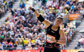 Dame Valerie Adams qualifies for the Shot Put Final at the 2018 Commonwealth Games. Gold Coast, Australia. Copyright photo: Alisha Lovrich / www.photosport.nz