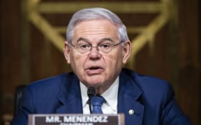 (FILES) US Senator Robert Menendez, chairman of the Senate Foreign Relations Committee, speaks during a hearing on "Review of the FY2023 State Department Budget Request," in Washington, DC, on April 26, 2022. Menendez, 69, of New Jersey, a Democrat and the powerful head of the Senate Foreign Relations Committee, has been indicted on corruption charges for a second time, the Justice Department announced on September 22, 2023. Menendez and his wife Nadine Menendez have been charged with "bribery offenses in connection with their corrupt relationship with three New Jersey businessmen," the federal prosecutor in New York said. (Photo by Al Drago / POOL / AFP)