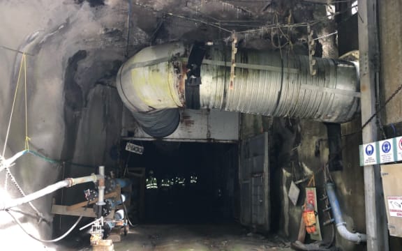 This morning Andrew Little went 30 metres into the mine's main entry tunnel with Pike Family representatives Anna Osborne and Sonya Rockhouse - who both lost a family member in the 2010 disaster.
