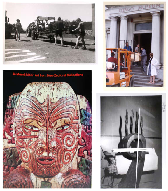An image of various artifacts from the Te Māori exhibition.