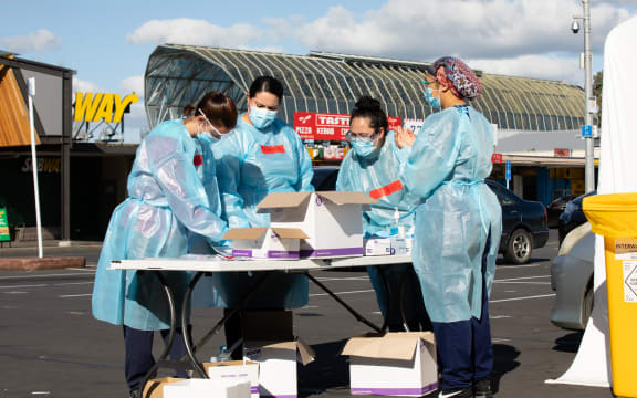 Ōtara Covid-19 Testing Station on Thursday 13 August