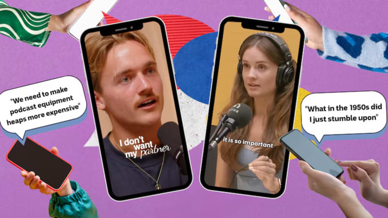 Chris Griffin (left) has faced a backlash over his podcast clip that has gone viral.