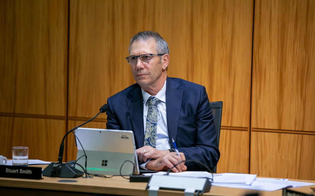 Stuart Smith during the inquiry into climate adaptation