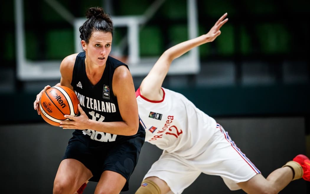 TALL FERN Jillian Harmon at the FIBA Asia Women’s World Cup in Bangalore on Thursday 27 July.