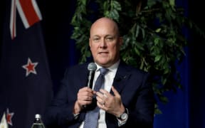 Christopher Luxon delivers his state of the nation address on January 23, 2024.