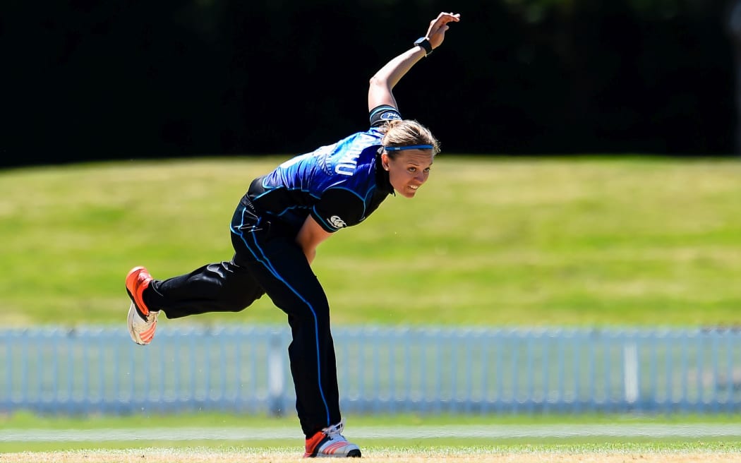 White Ferns bowler Lea Tahuhu.