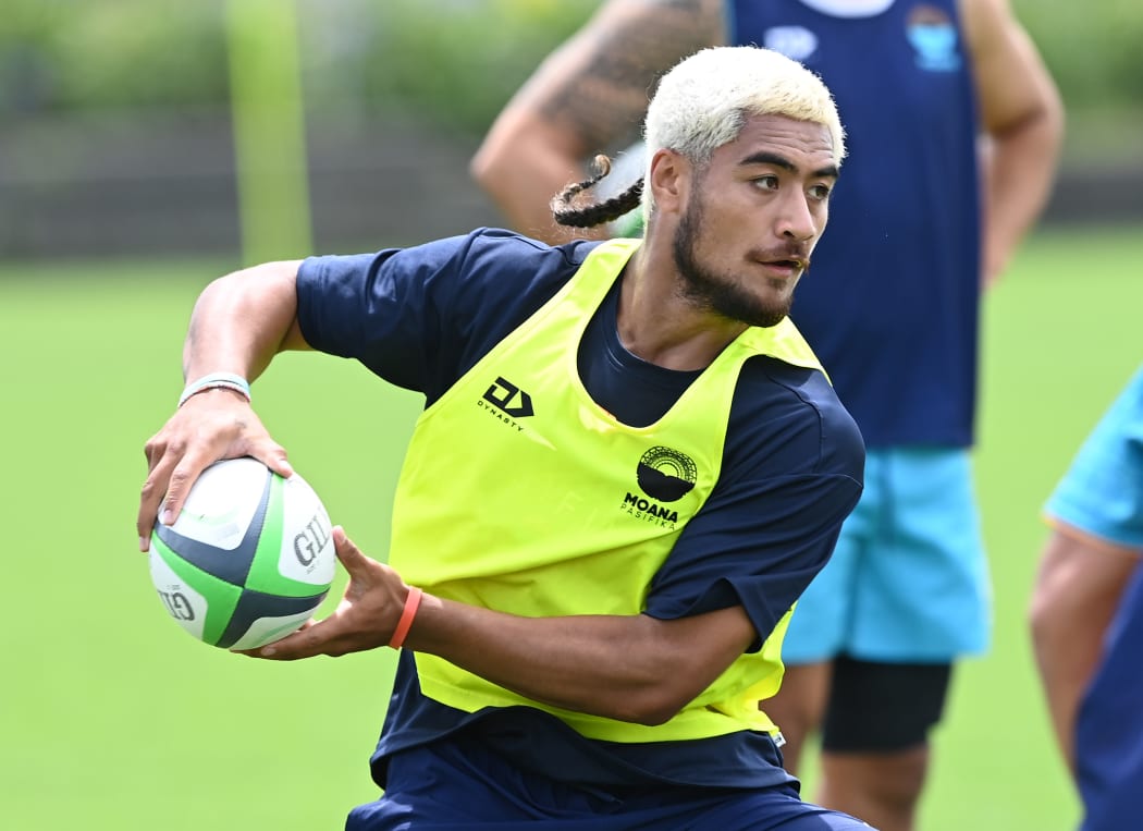 Anzelo Tuitavuki is among 11 Moana Pasifika new caps named to face the Blues.