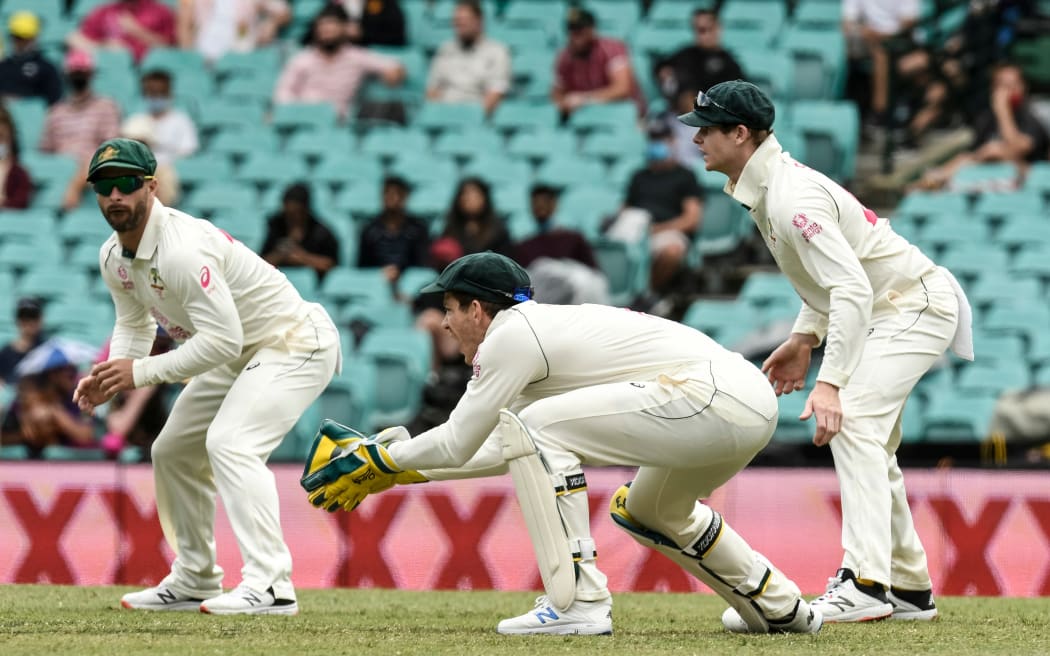 Matthew Wade, Tim Paine and Steve Smith