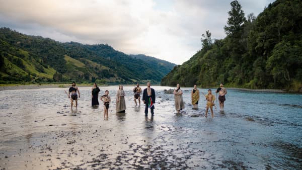 Stan Walker in scenes from his new music video 'Māori Ki Te Ao'.