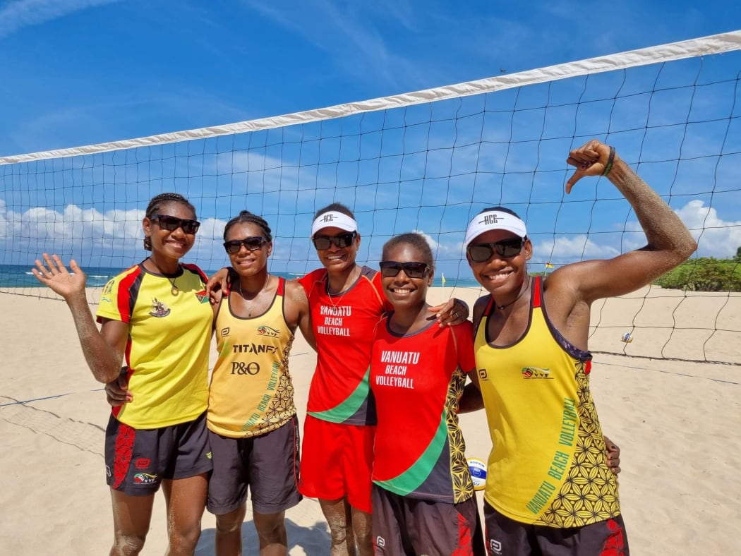 Team Vanuatu is all smiles in Thailand.