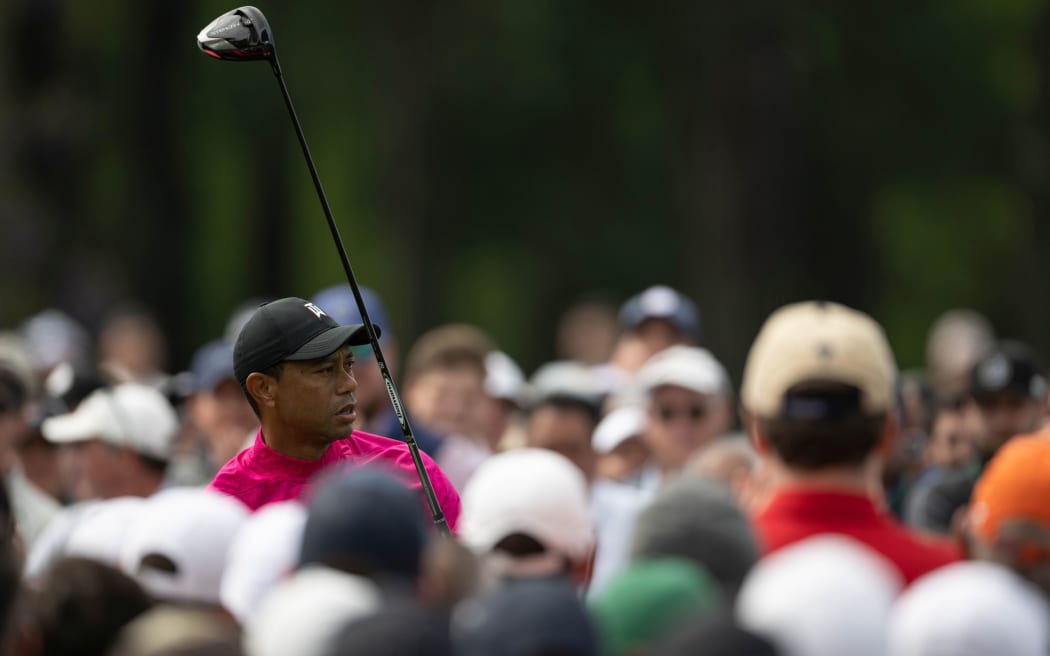 Tiger Woods.
Day 1 of the US Masters.