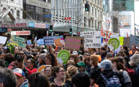 Teachers and principals march in Auckland to push for a better deal from the Ministry of Education.
