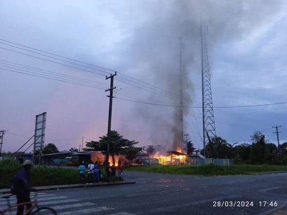 New Dawn FM up in flames.
