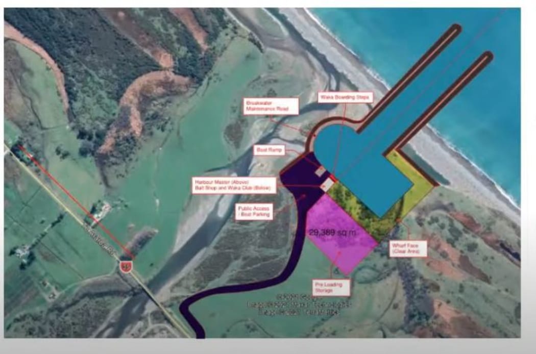 The barge proposal being put forward by Te Rimu Trust.
