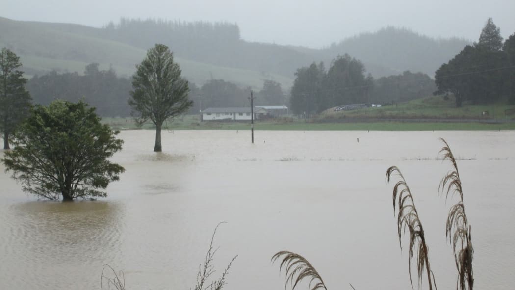 Flooding in Pipiwai, west of Whangarei.