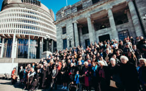 A parliamentary vote was witnessed by around 300 iwi from the central North Island.