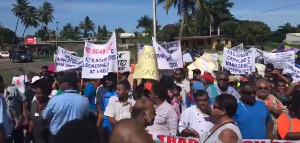 People gather to march in Nadi