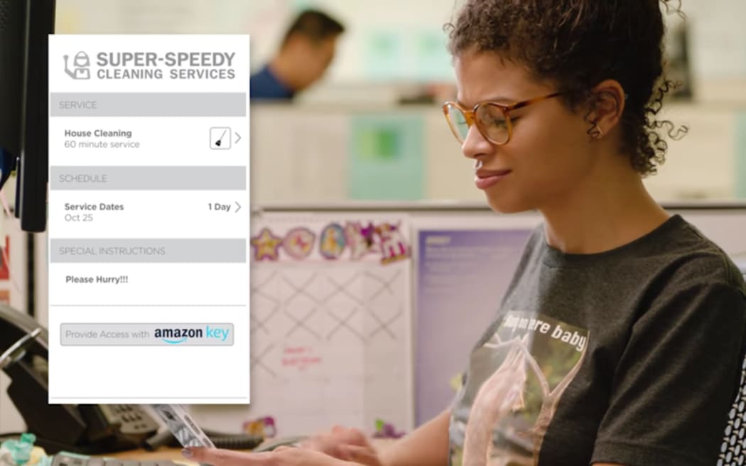 Ordering cleaners while you're at work