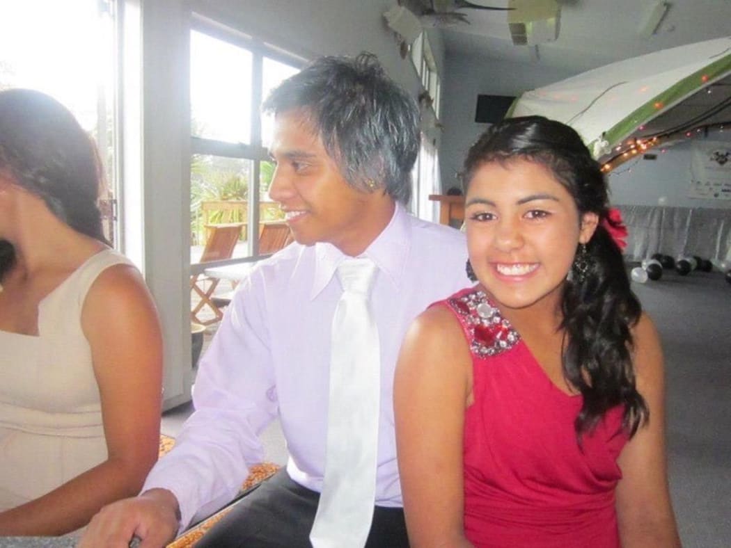 Tipene Maangi with Shaniah Semmens in 2011.