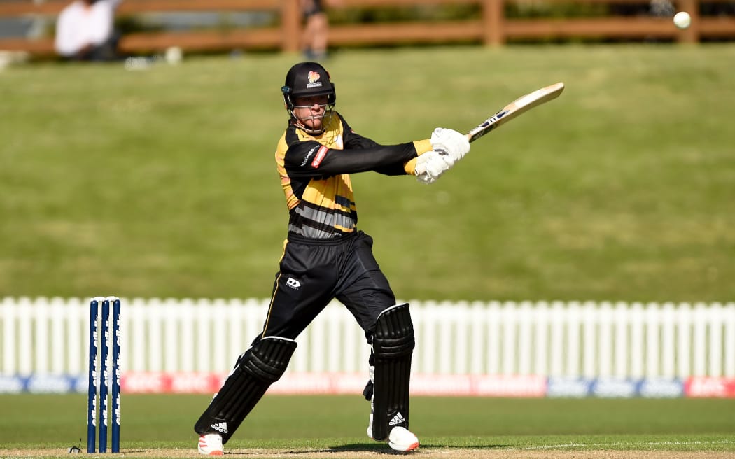 Finn Allen of the Wellington Firebirds.
