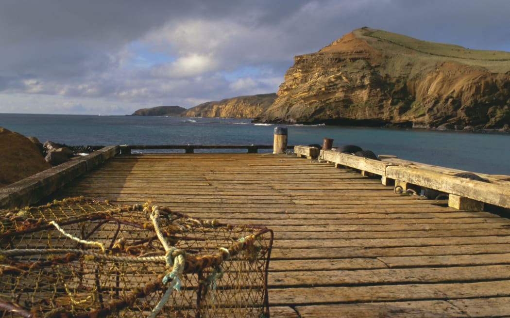 Wharf, Flowerpot, Pitt Island, Chatham Islands.