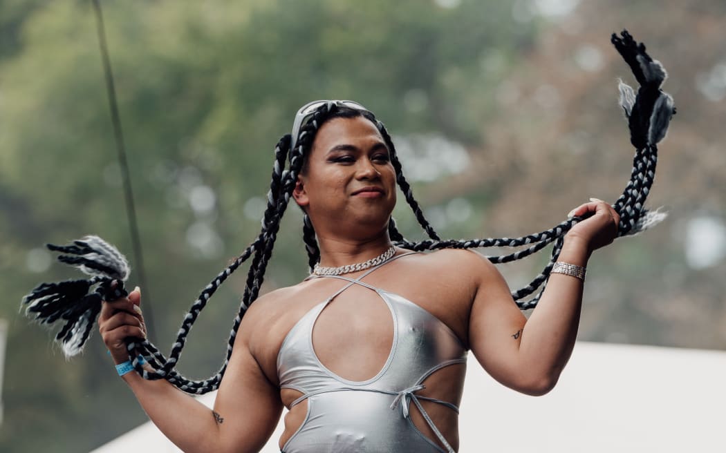 A member of Lady Shaka's performance team during her early afternoon showing. PHOTO: Electric Avenue / Team Event