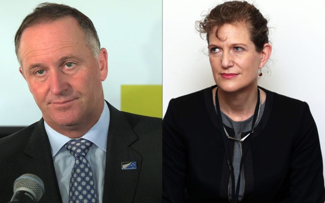 John Key and Rebecca Kitteridge