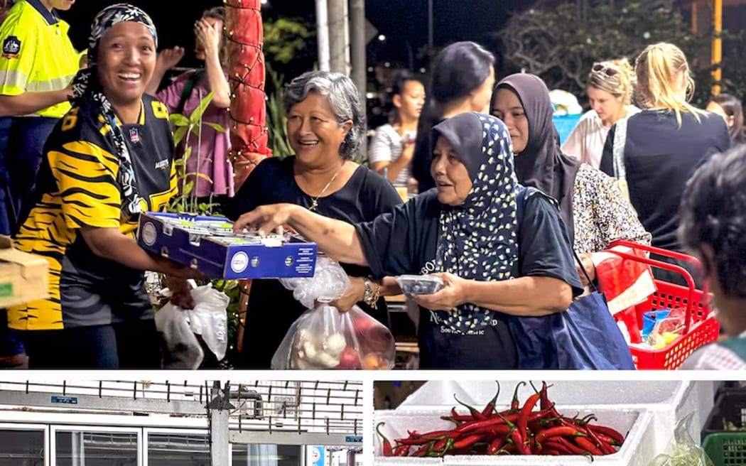 The island's Meng Chong Trading supermarket receives air freight deliveries.