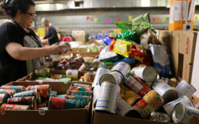 Christchurch City Mission food parcels.