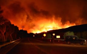 Wildfire in Ventura County near Los Angeles.