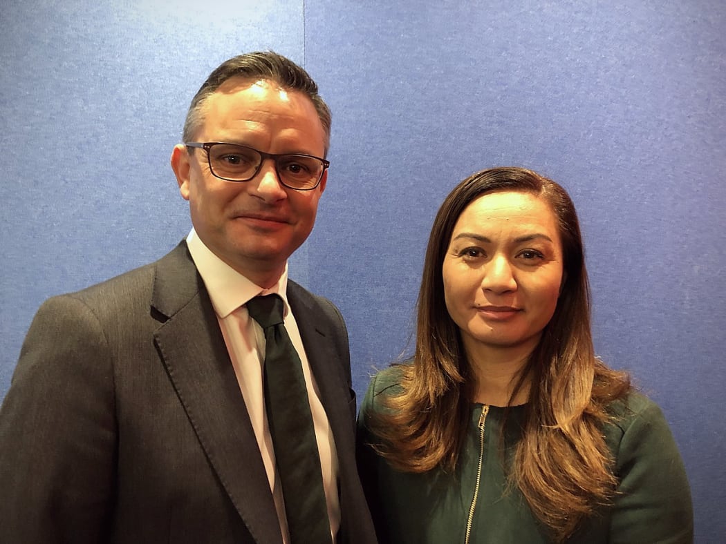Green Party co-leaders James Shaw and Marama Davidson.
